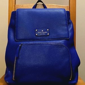 Kate Spade Royal Blue Medium Backpack